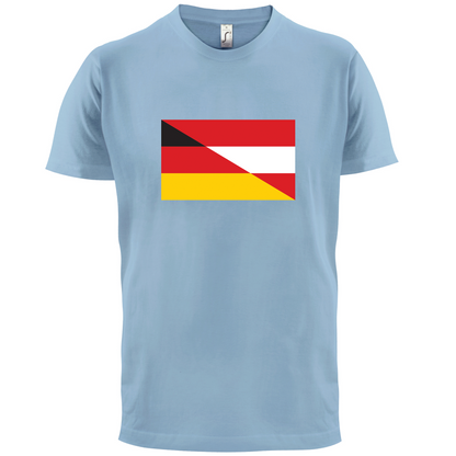 Half German Half Austrian Flag T Shirt