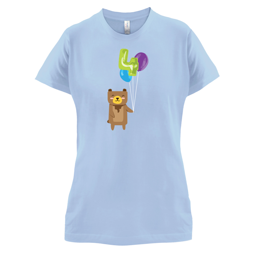 4th Birthday Bear T Shirt