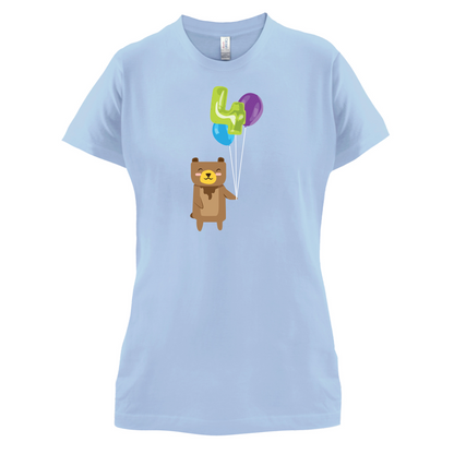 4th Birthday Bear T Shirt