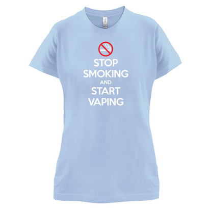 Stop Smoke Start Vaping T Shirt
