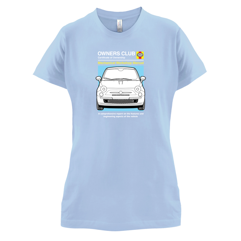 Car Owners Manual Fiat 500 T Shirt