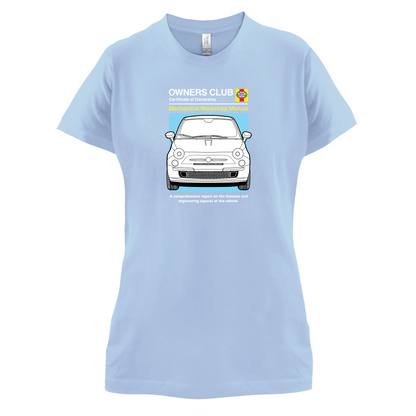 Car Owners Manual Fiat 500 T Shirt