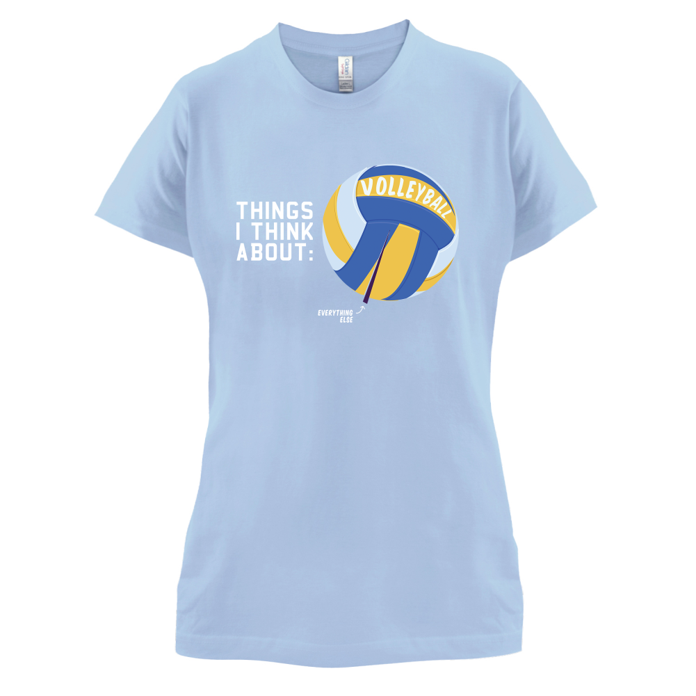 I Thiink About Volleyball T Shirt