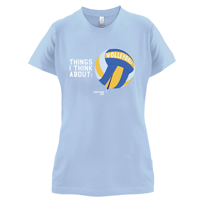 I Thiink About Volleyball T Shirt