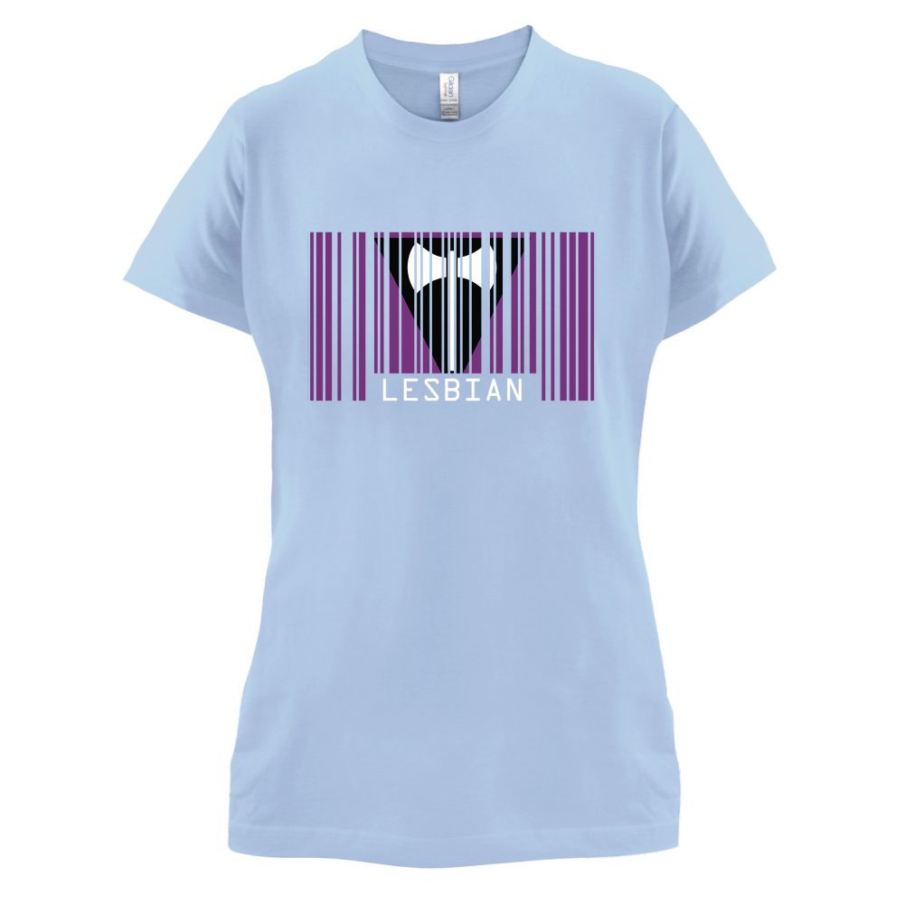 LGBT Barcode Flags - Lesbian T Shirt