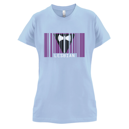 LGBT Barcode Flags - Lesbian T Shirt
