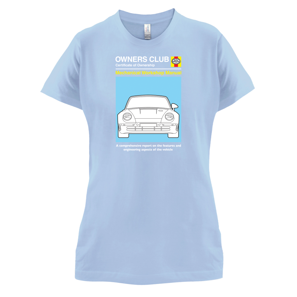 Car Owners Manual 959 Turbo T Shirt