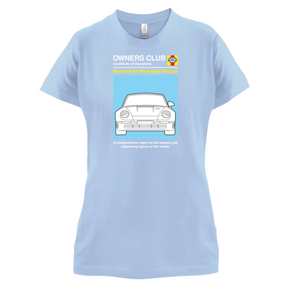 Car Owners Manual 959 Turbo T Shirt