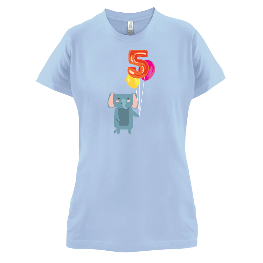 5th Birthday Elephant T Shirt