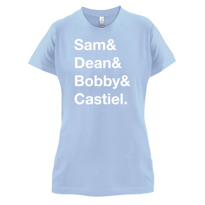 Sam & Dean & Bobby & Castiel T Shirt