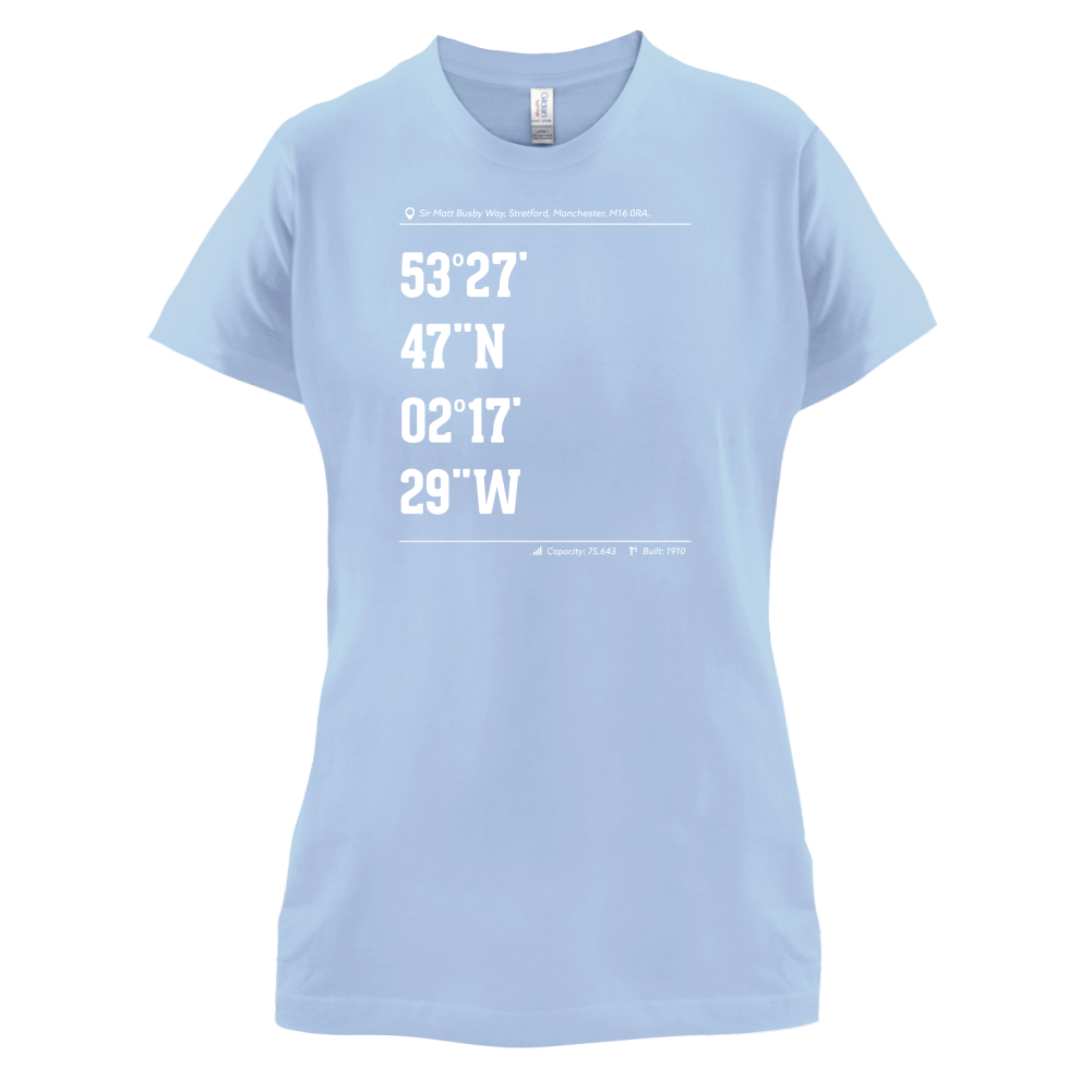 Stadium Coordinates Manchester Red T Shirt