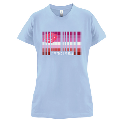 LGBT Barcode Flags - Lipstick Lesbian T Shirt