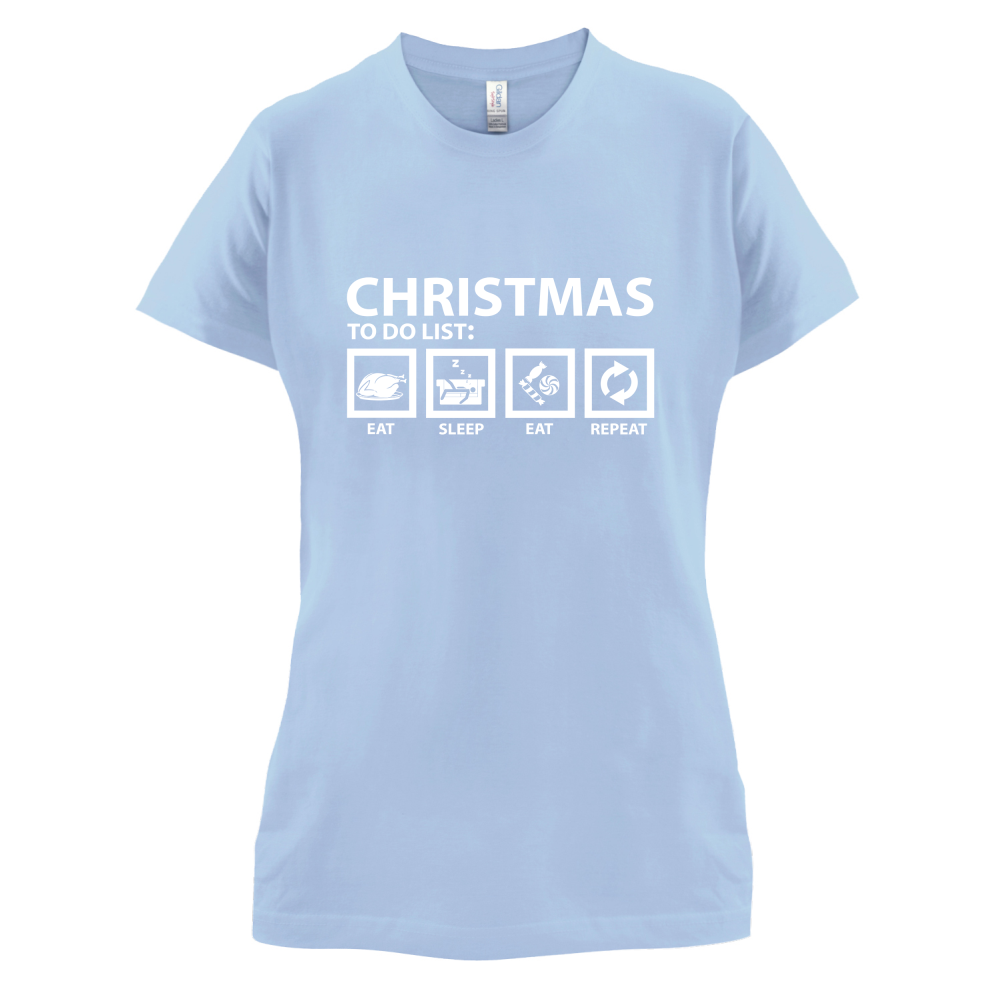 Christmas To Do List T Shirt