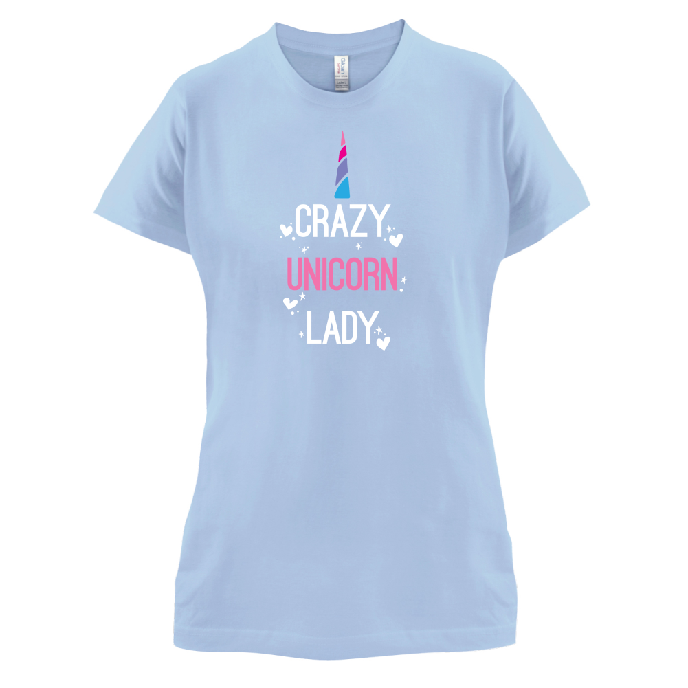Crazy Unicorn Lady T Shirt