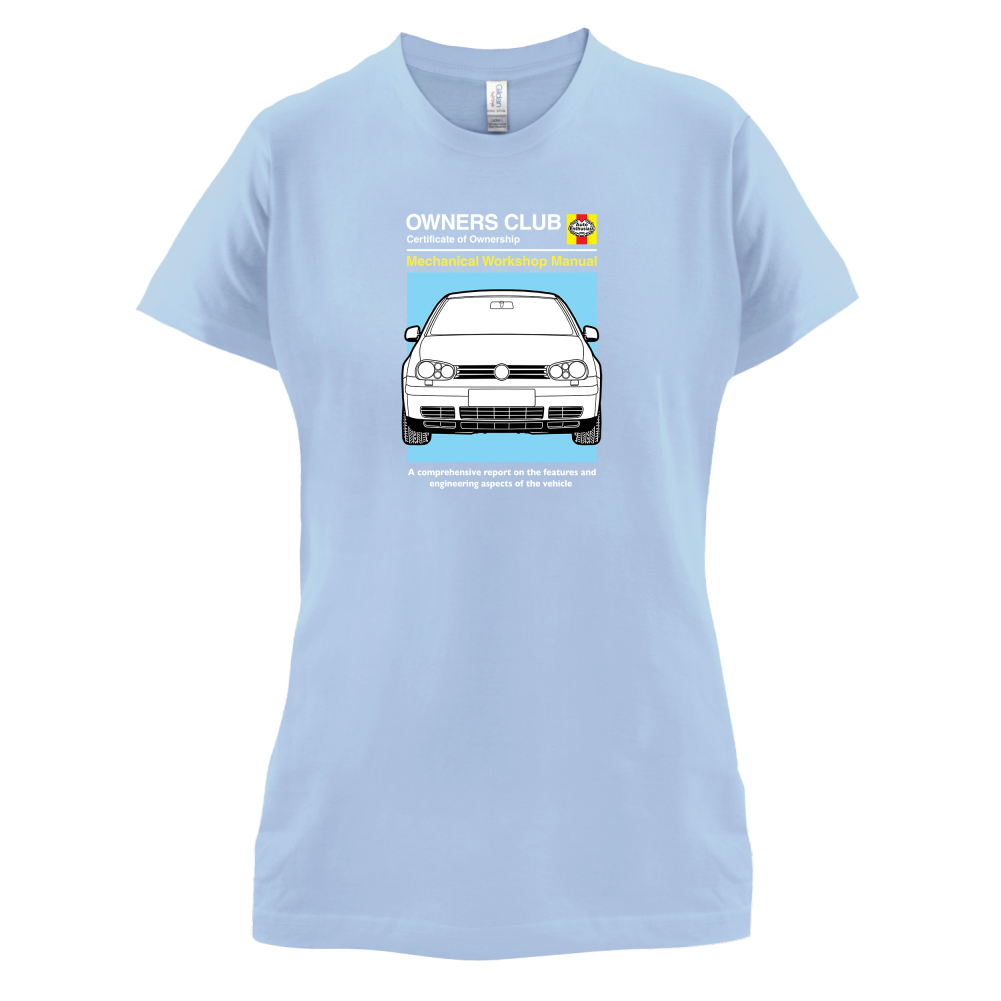 Car Owners Manual Golf MK4 T Shirt