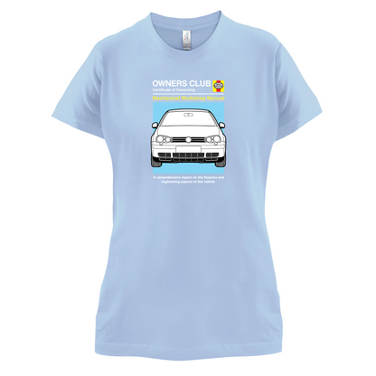 Car Owners Manual Golf MK4 T Shirt