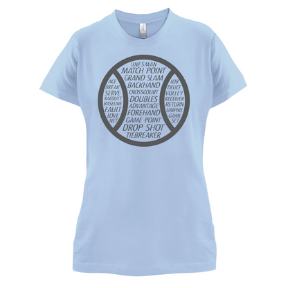 Tennis Word Ball T Shirt