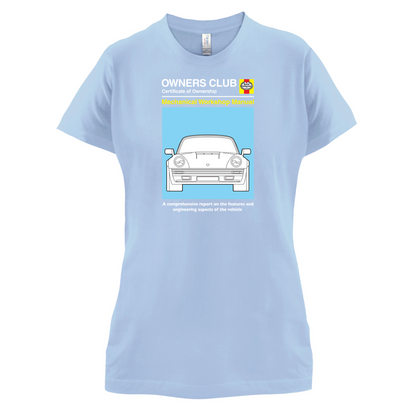 Car Owners Manual 964 Turbo T Shirt