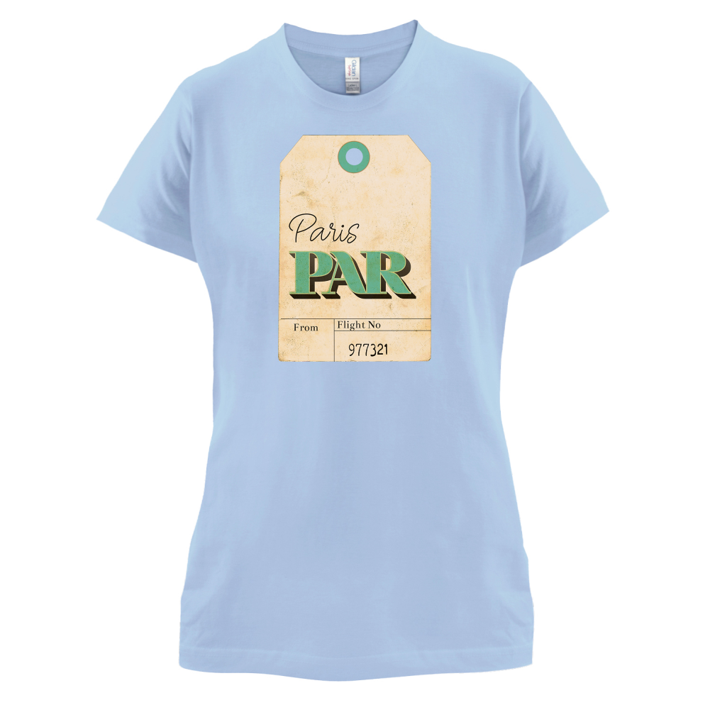 Paris Travel Tag T Shirt
