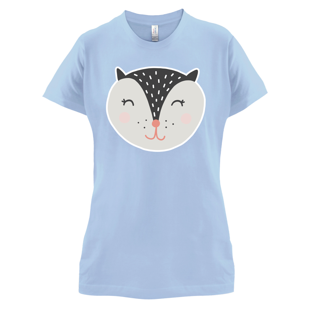 Smiley Face Badger T Shirt
