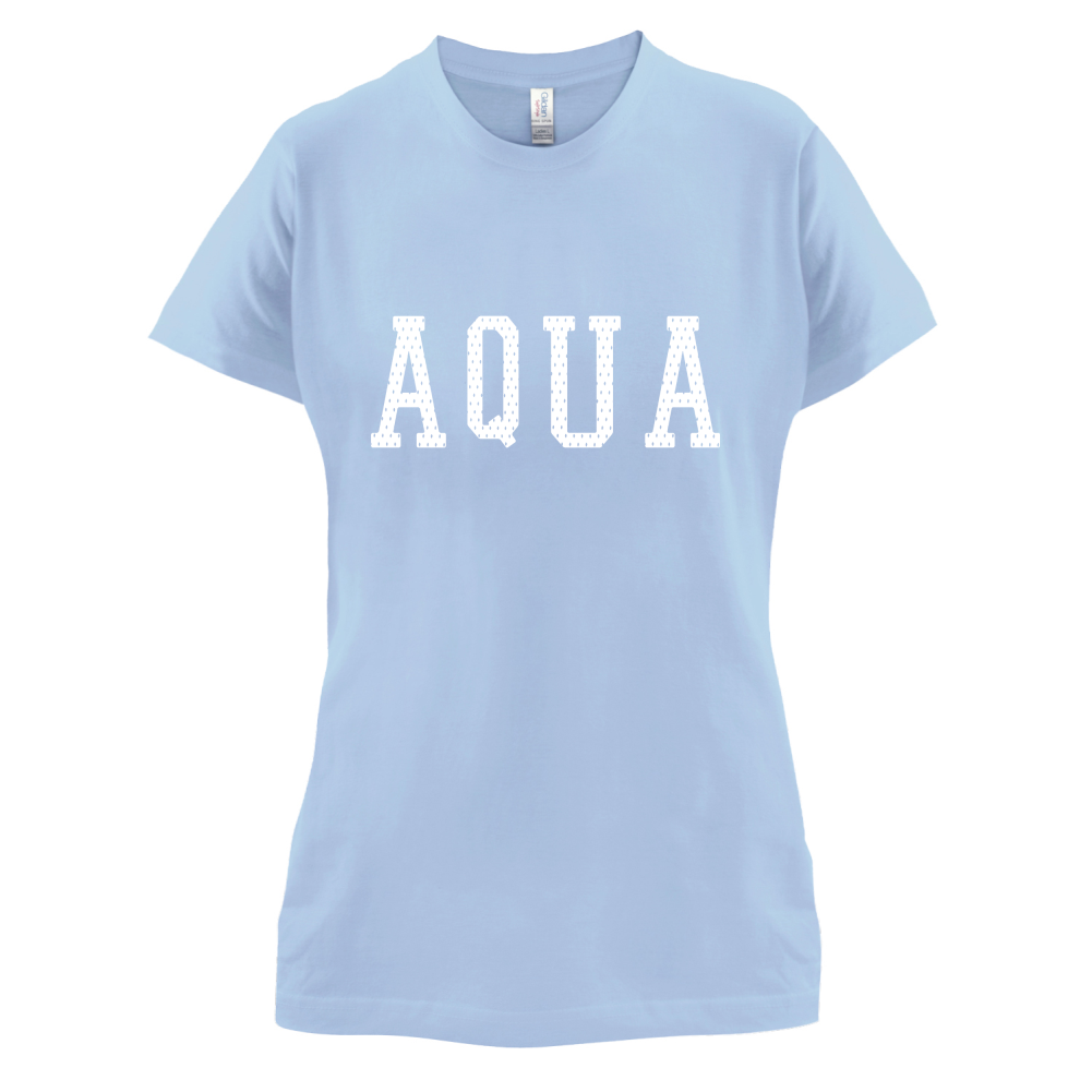 Justcie Aqua College Style T Shirt