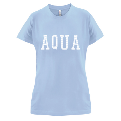 Justcie Aqua College Style T Shirt
