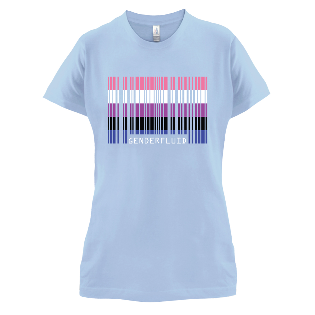 LGBT Barcode Flags - Gender Fluid T Shirt