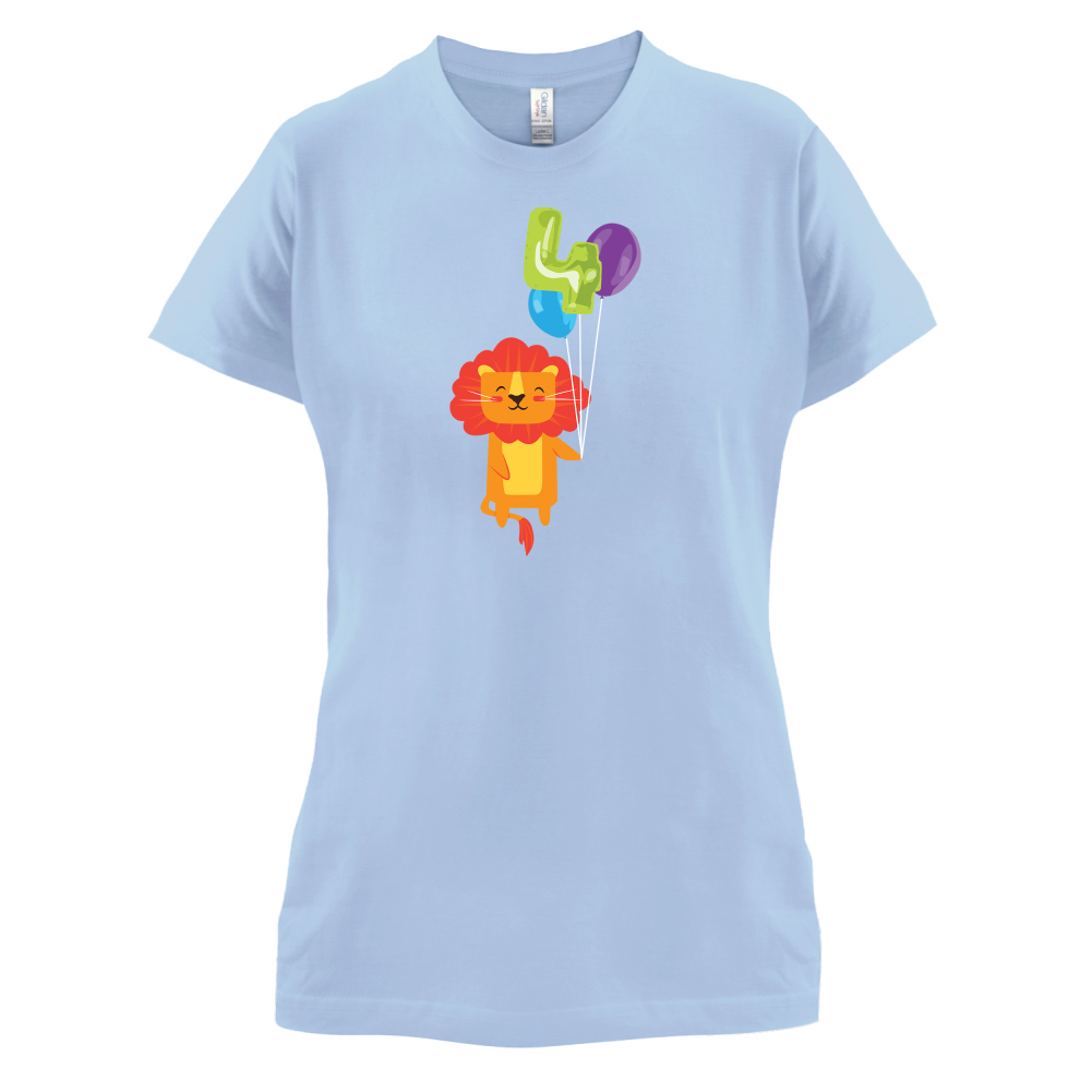 4th Birthday Lion T Shirt
