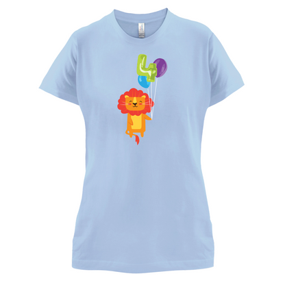 4th Birthday Lion T Shirt