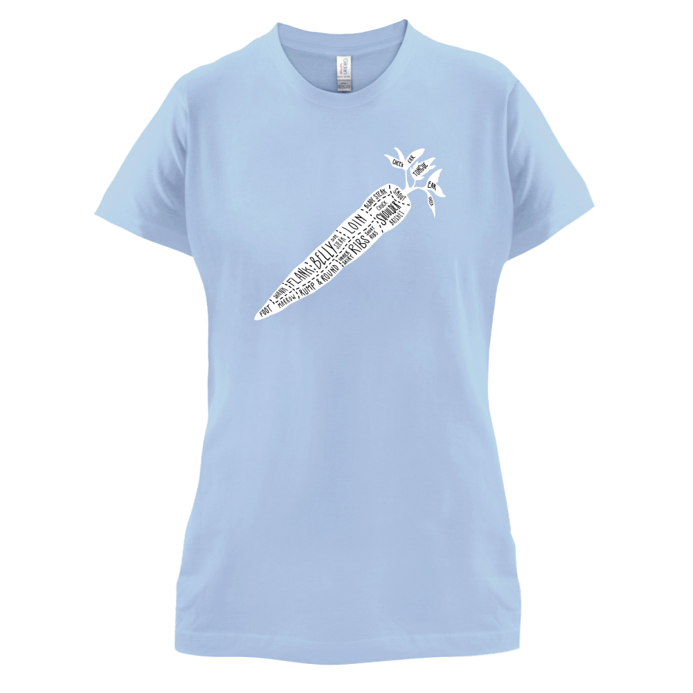 Butcher Carrot Diagram T Shirt