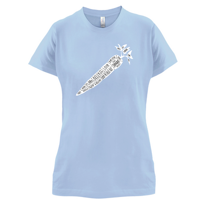 Butcher Carrot Diagram T Shirt