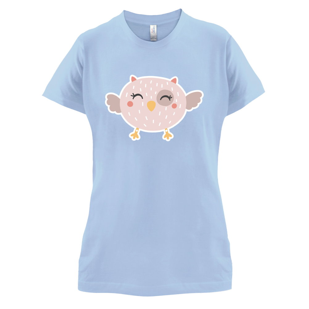 Smiley Face Baby Owl T Shirt