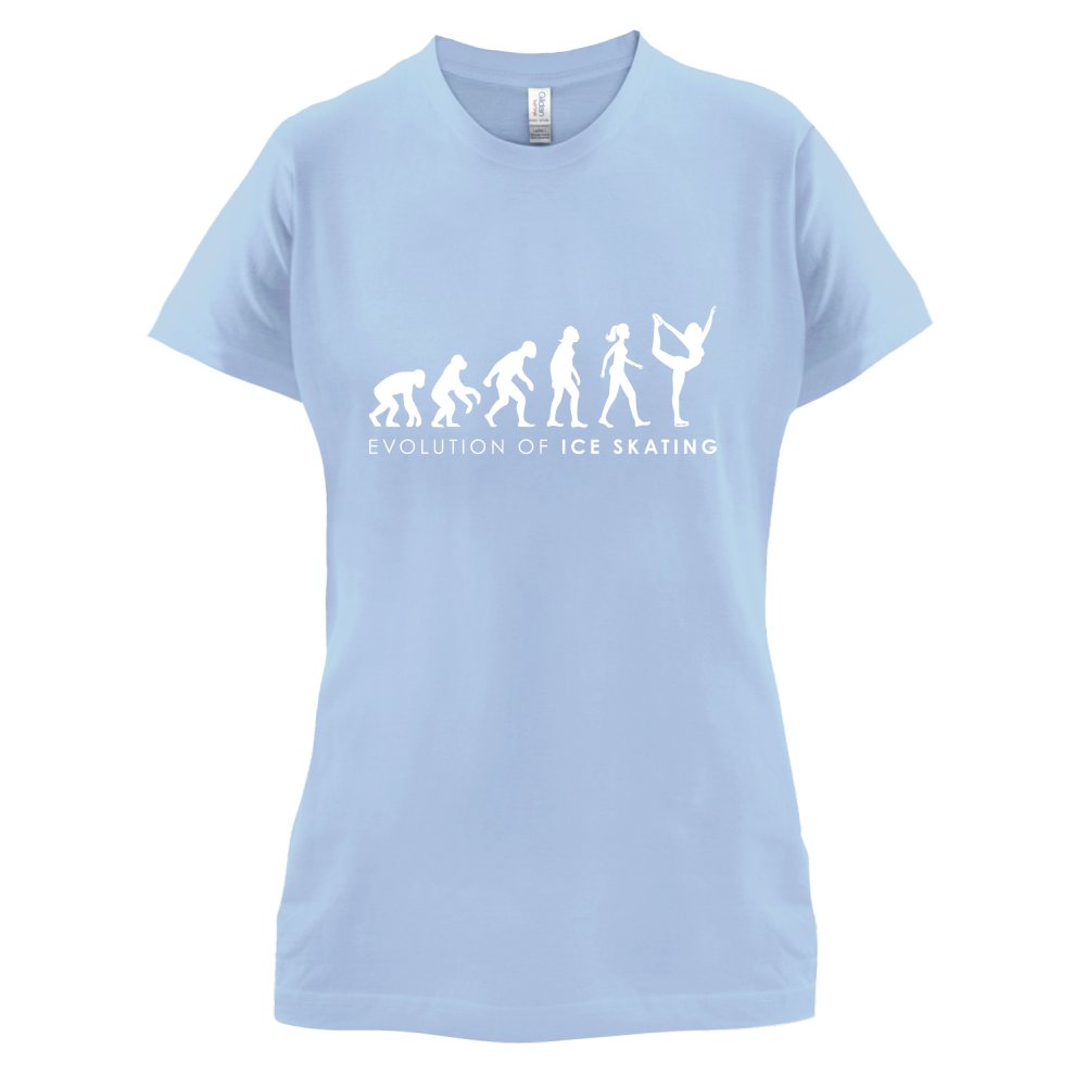 Evolution Of Woman Ice Skating T Shirt