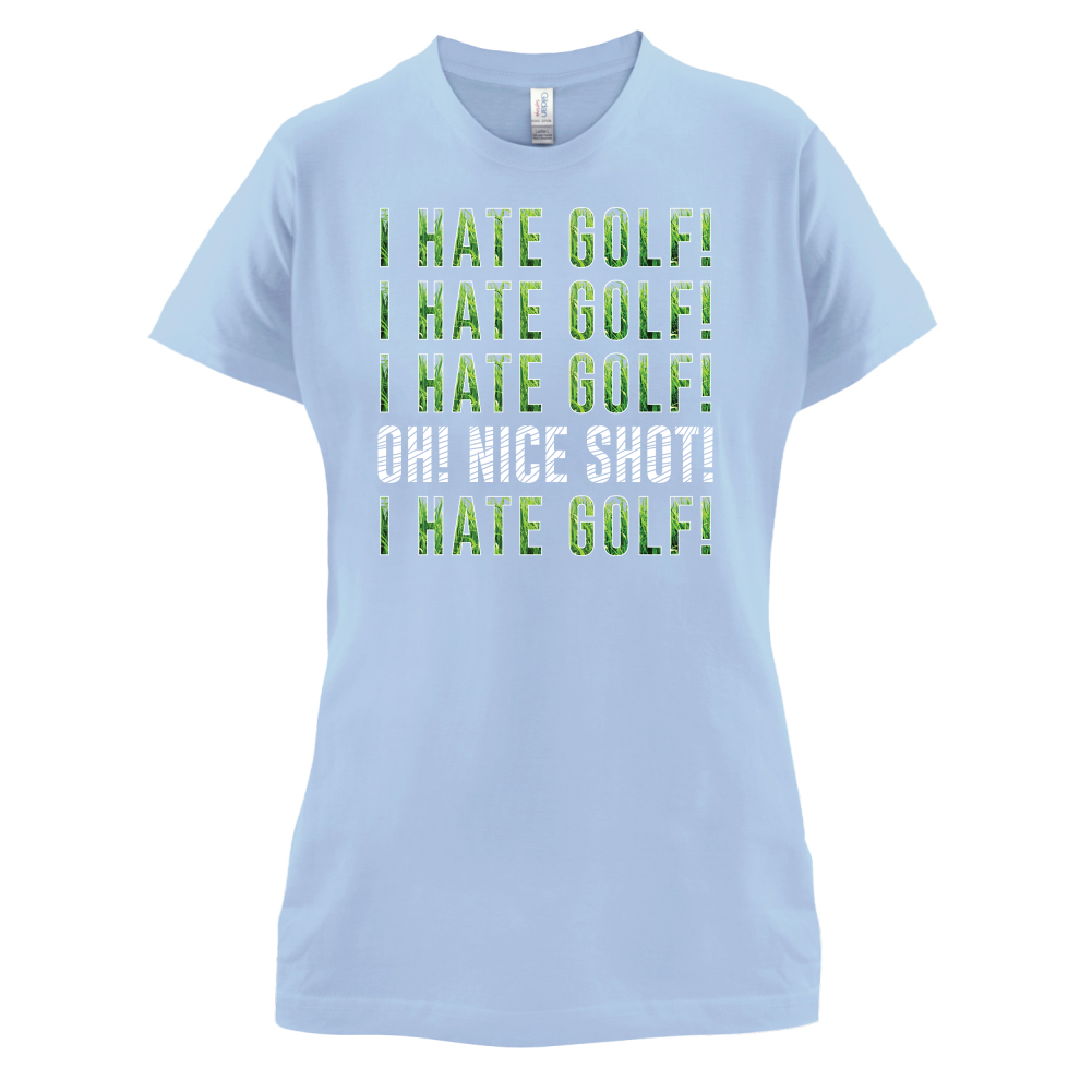 I Hate Golf T Shirt