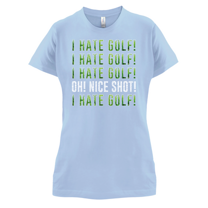 I Hate Golf T Shirt