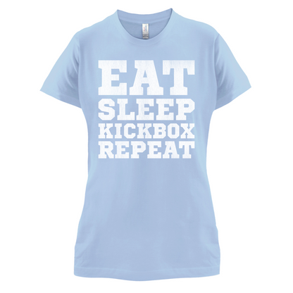 Eat Sleep Kickbox REPEAT T Shirt