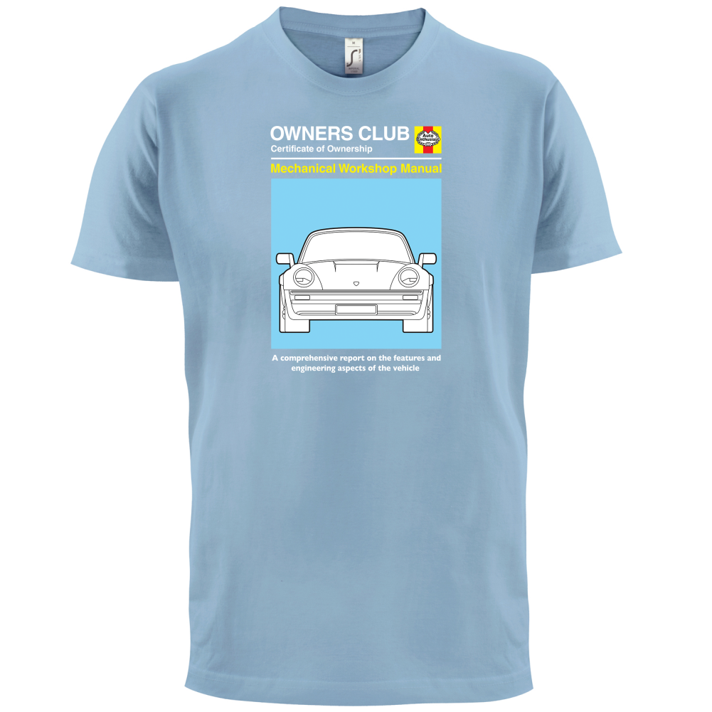 Car Owners Manual 930 Turbo T Shirt