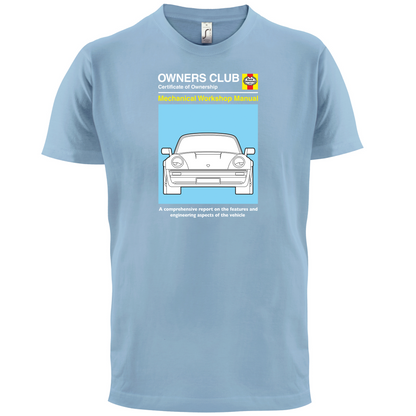 Car Owners Manual 930 Turbo T Shirt