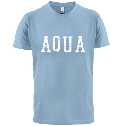 Justcie Aqua College Style T Shirt