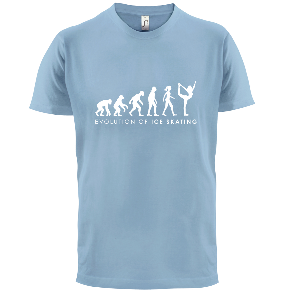 Evolution Of Woman Ice Skating T Shirt