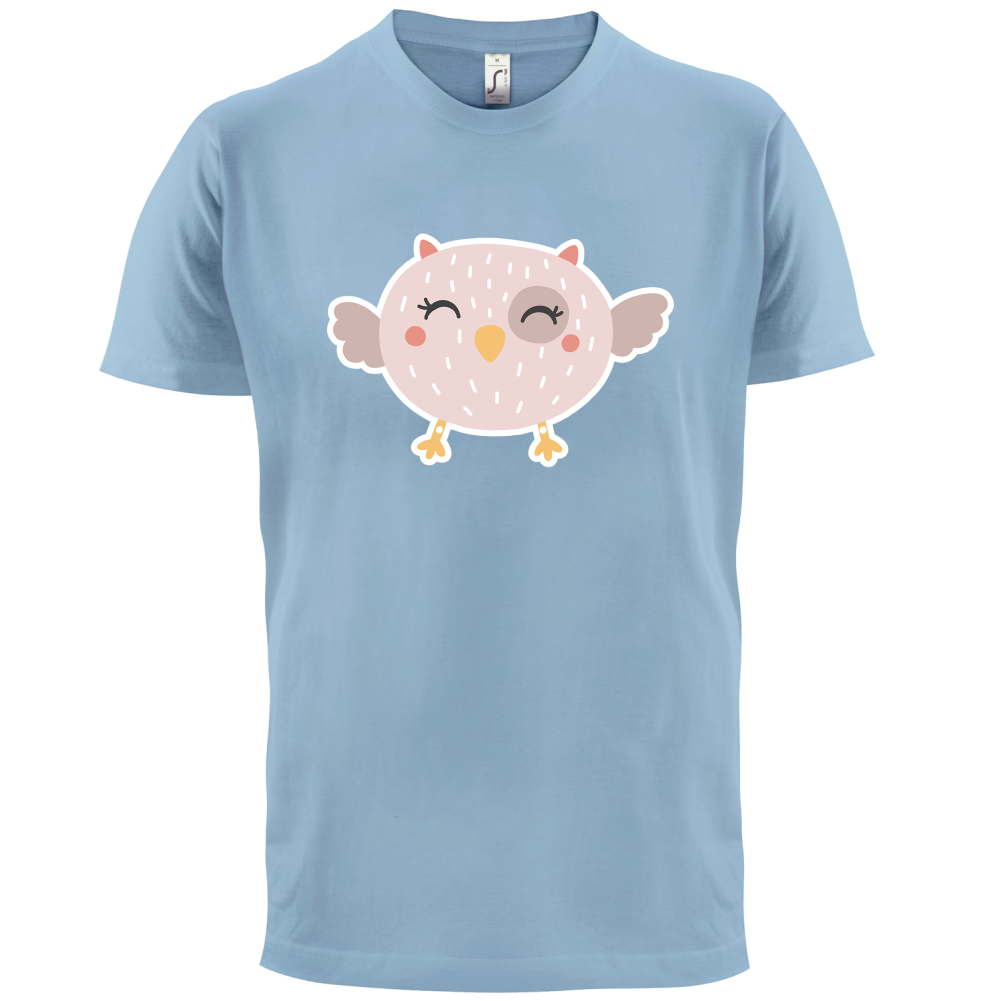 Smiley Face Baby Owl T Shirt