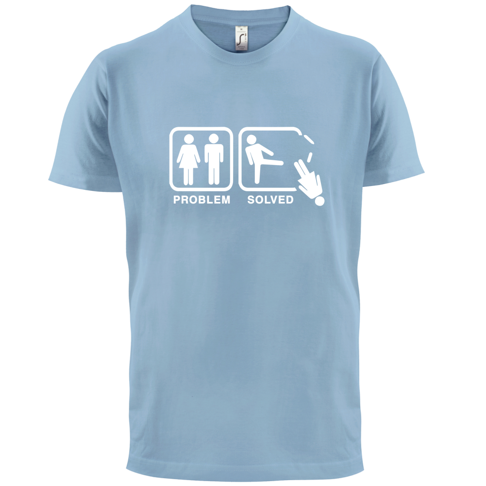 Problem Solved Man Kick T Shirt