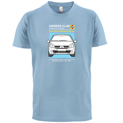 Car Owners Manual Clio T Shirt