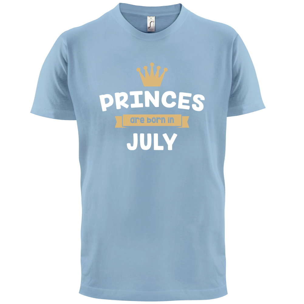 Princes Are Born In July T Shirt