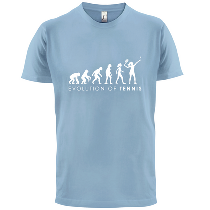 Evolution Of Woman Tennis T Shirt