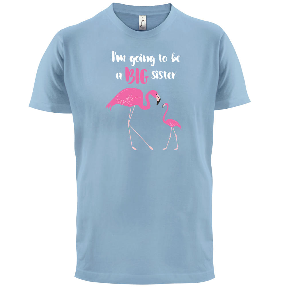 Big Sister Flamingo  T Shirt