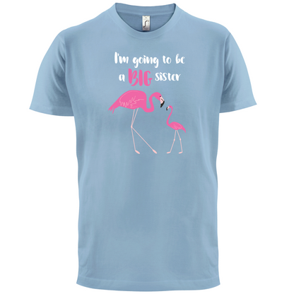 Big Sister Flamingo  T Shirt