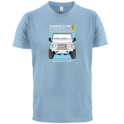 Car Owners Manual Land Rover T Shirt