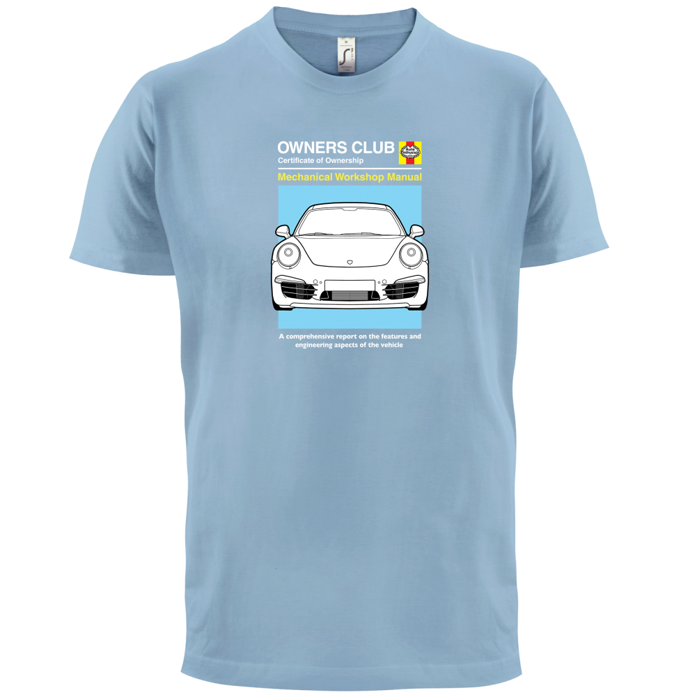Car Owners Manual 911 T Shirt