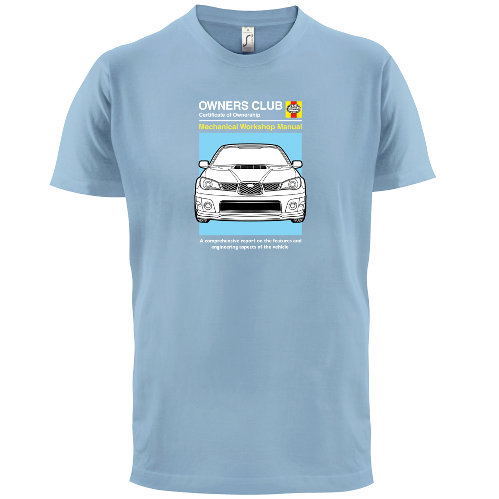 Car Owners Manual Impreza T Shirt